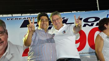 Candidato Ananias e a vice Valéria prestigiam lançamento da campanha a vereador Hélio Pichioni
