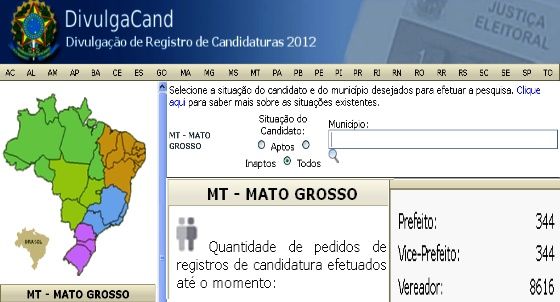 Site do TSE já tem primeira prestação parcial de contas dos candidatos
