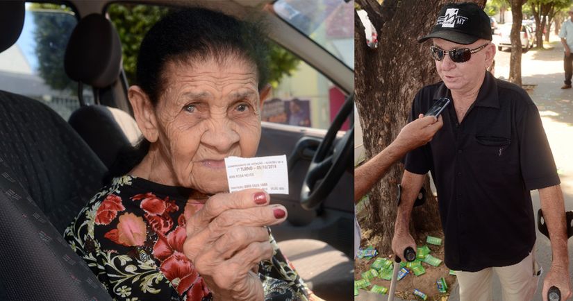 Idosos, deficientes e acidentados dão exemplo e fazem questão de votar