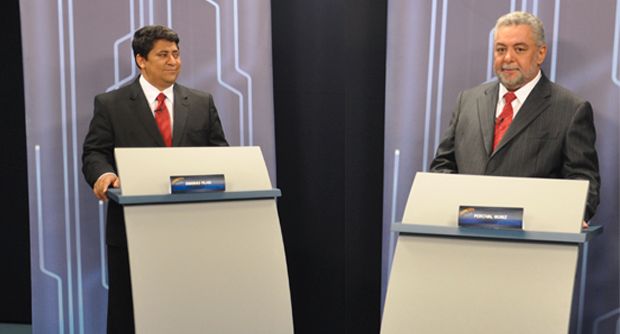 Em debate, Ananias admite derrota e chama Percival de prefeito