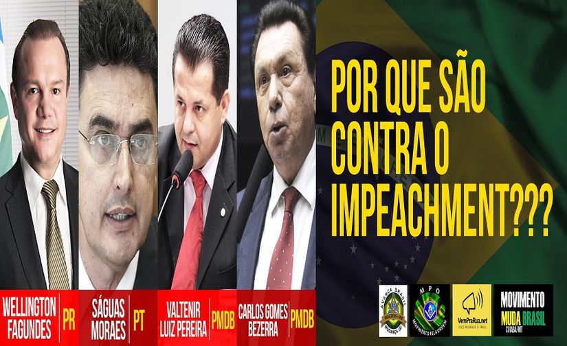  Movimentos pró-impeachment cobram apoio de deputados de MT