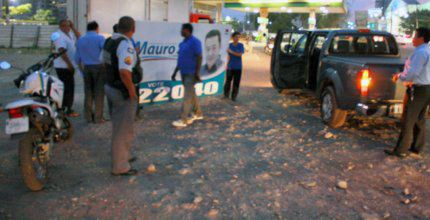 Fiscalização apreende placas e bandeiras em Cuiabá