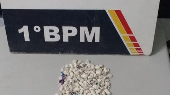 Droga foi entregue na Central de Flagrante de Cuiabá. (Foto: divulgação PM/MT)