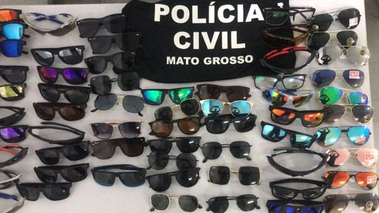 Material apreendido pela Delegacia do Consumidor, em Cuiabá.  Imagem: Divulgação / PJC