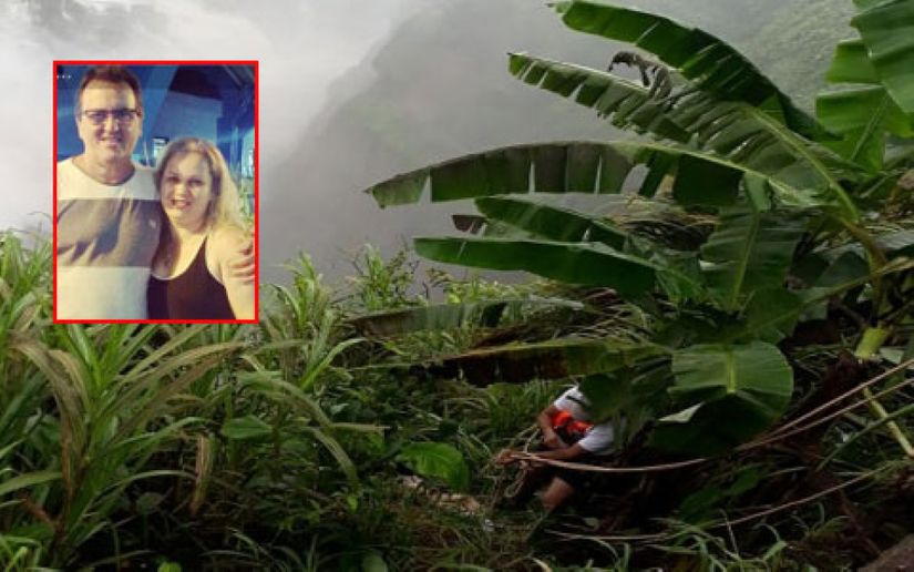 Casal assassinado durante roubo em MT.  Imagem: Reprodução / Montagem