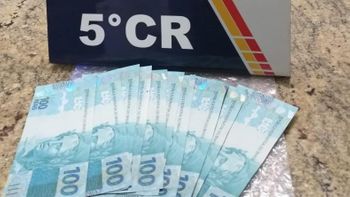 Notas foram apreendidas (Foto: divulgação  PM/MT)