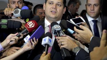O presidente do Senado, Davi Alcolumbre (DEM-AP)   Imagem: Reprodução / Marcos Brandão/Agência Senado