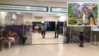 Velório de fisiculturista morto a tiros em MT. Imagem: GazetaMT/ Montagem