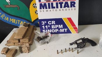 Material apreendido estava na casa de suspeito de ter praticado o furto. (Foto: divulgação PM/MT)
