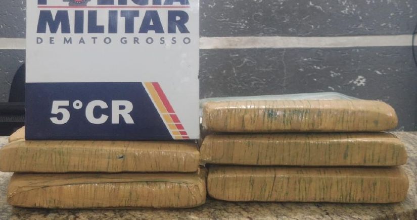 Droga estava na mochila da adolescente. (Foto: divulgação PM/MT)