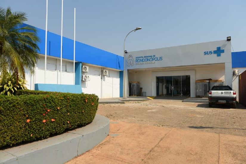 Prédio do Hospital Regional de Rondonópolis. (Foto: Marcos Vergueiro - Secom/MT)