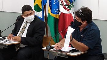 Sentado à direita, Marcos Fonseca de Menezes. (Foto: Sirlei Alves/GazetaMT)
