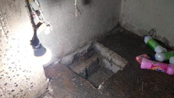 Túnel descoberto na Penitenciária de Ferrugem (Foto: divulgação Polícia Penal)