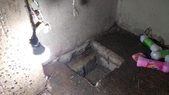Túnel descoberto na Penitenciária de Ferrugem (Foto: divulgação Polícia Penal)