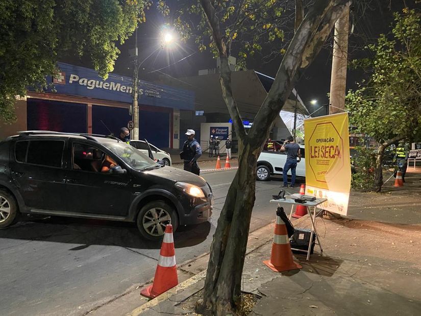 Retomada da Operação Lei Seca. (Foto: Sesp-MT)