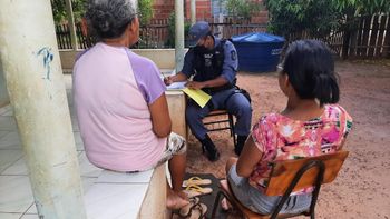 As visitas e atendimentos foram realizados por equipes policiais capacitadas pela a Patrulha Maria da Penha da PM. (Foto: divulgação PM/MT)
