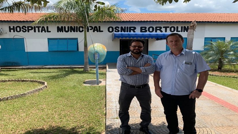 Prefeito de Itiquira apresenta as instalações do Hospital Municipal ao deputado
