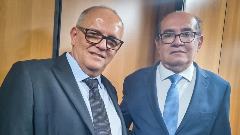 Pátio e o ministro do STF Gilmar Mendes