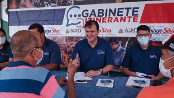 Deputado Thiago Silva em uma das edições do Gabinete Itinerante