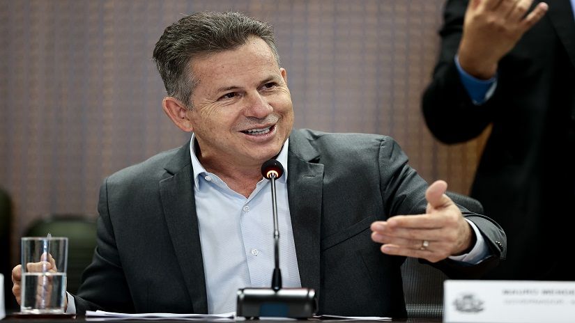 O governador Mauro Mendes