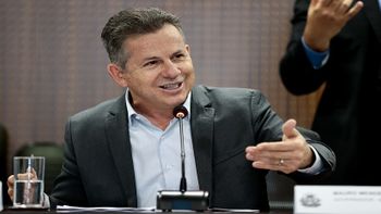 O governador Mauro Mendes