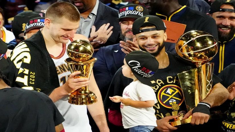 Denver Nuggets é campeão da NBA — Foto: Ron Chenoy-USA TODAY Sports