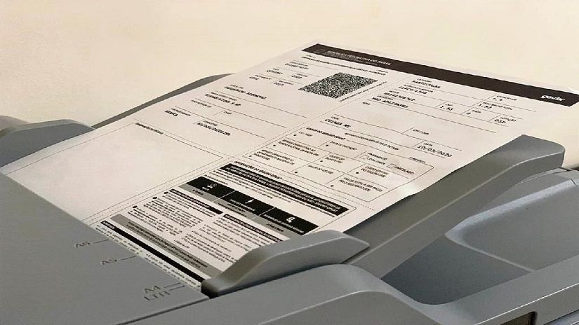 Licenciamento impresso em papel comum - Foto por: Assessoria/Detran-MT