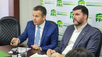 Governador Mauro Mendes debateu reforma tributária com a Frente Parlamentar da Agropecuária, em Brasília Crédito - Secom-MT