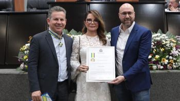 Primeira-dama de MT Virginia Mendes recebe Prêmio de Direitos Humanos Crédito - Jana Pessôa
