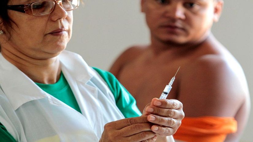 Para a hepatite B, a vacinação também é recomendada. Crédito - Secom-MT