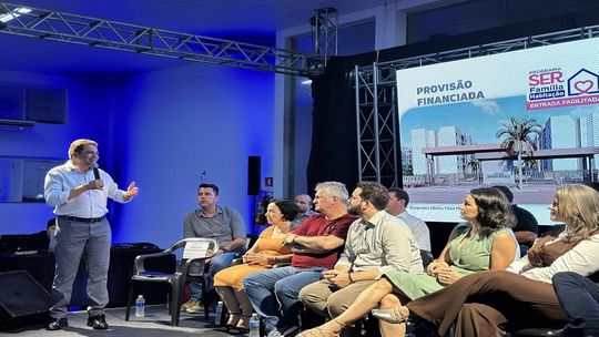 Wener Santos, presidente da MT Par apresentando o programa SER Família em Vera Crédito - Dan Lima / MT Par