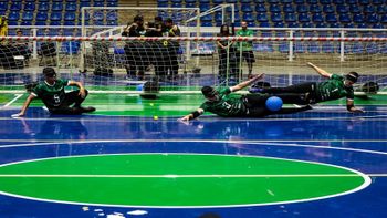 Modalidade Goalball masculino - Foto por: Assessoria